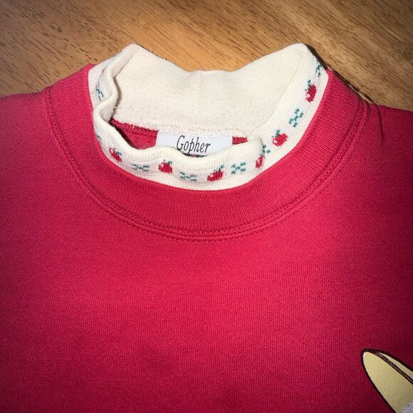 Vintage 80s Duck Duck Goose Stranger Things Nancy Sweatshirt Gopher - Picture 2 of 16